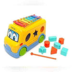 Boley Roo Crew: Xylophone School Bus - 9 Piece Shape & Sort, Color & Sounds Educ
